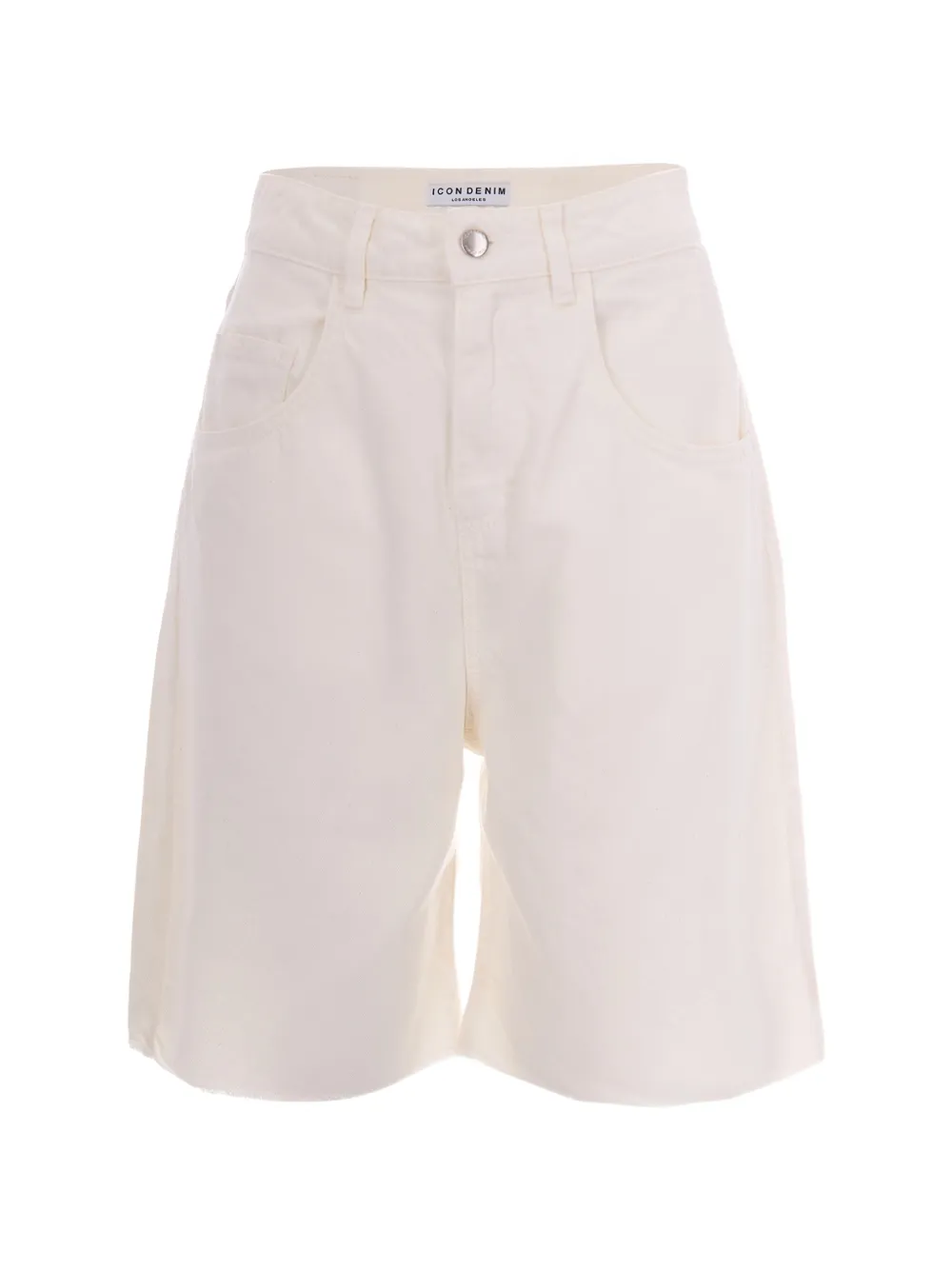 ICON DENIM knee leght shorts - Toni neutri