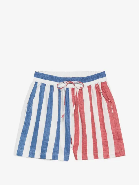 SUSANNA BLU shorts con cordones en la pretina y motivo de rayas