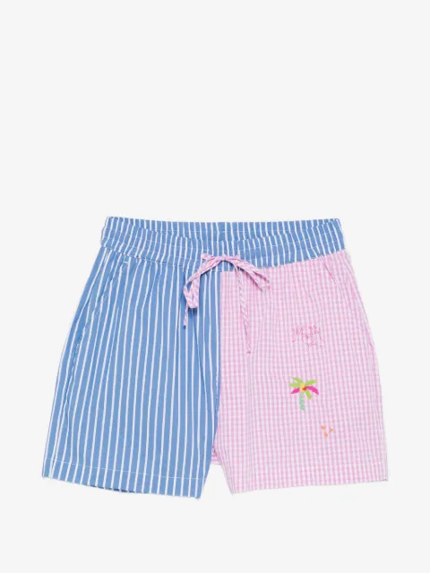 SUSANNA BLU shorts con rayas bordadas