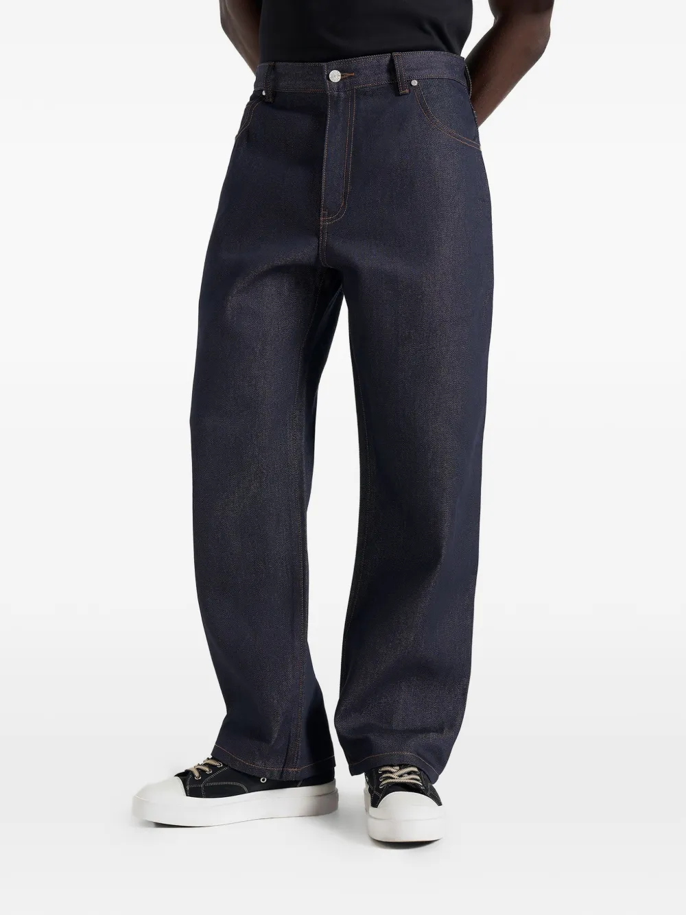 Manière De Voir DN002 faded jeans - Blau