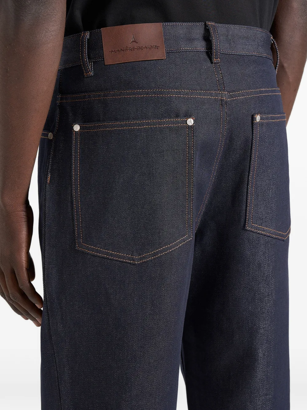 Manière De Voir DN002 relaxed-fit jeans Blauw