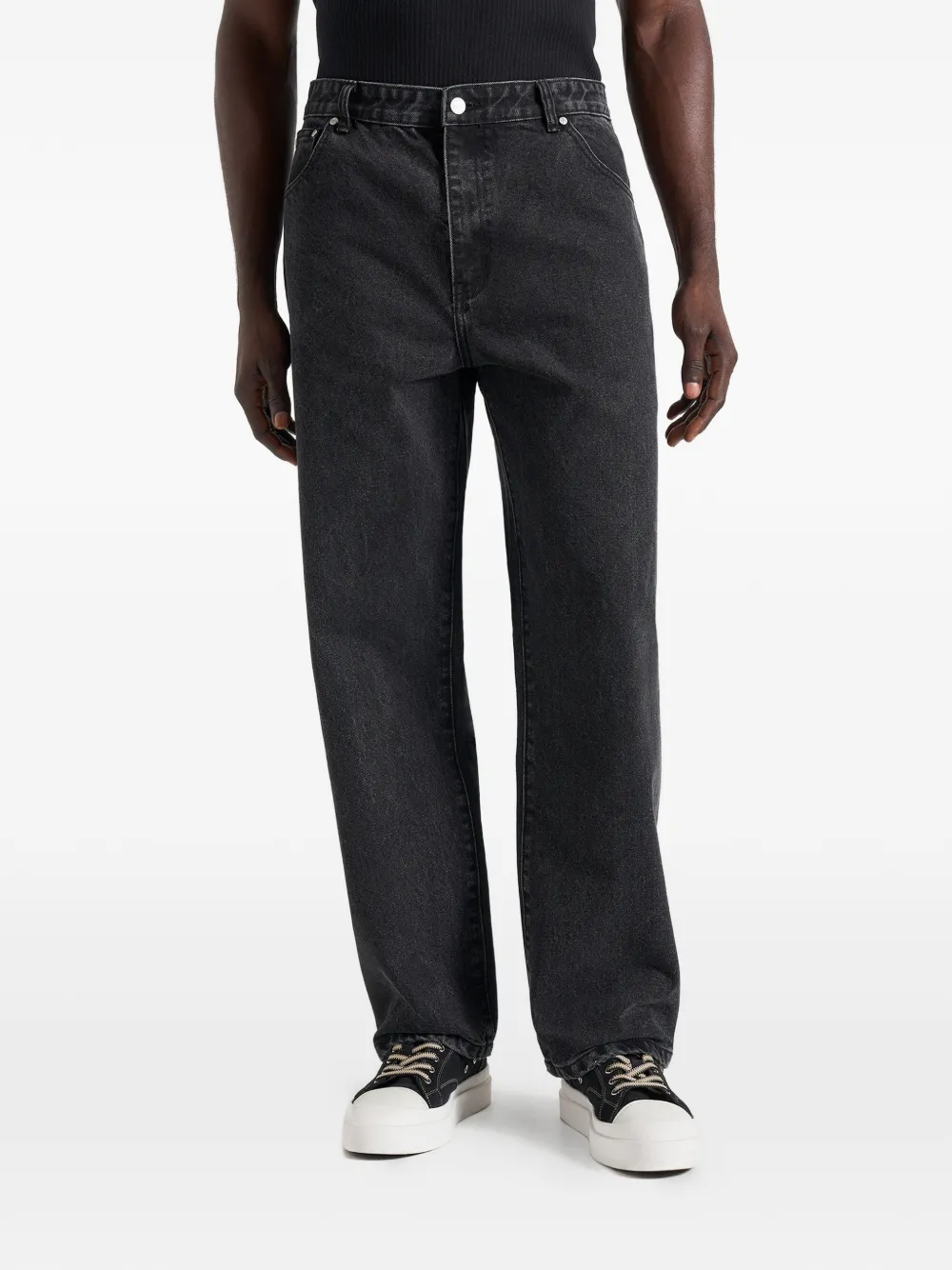 Manière De Voir DN002 faded jeans - Nero