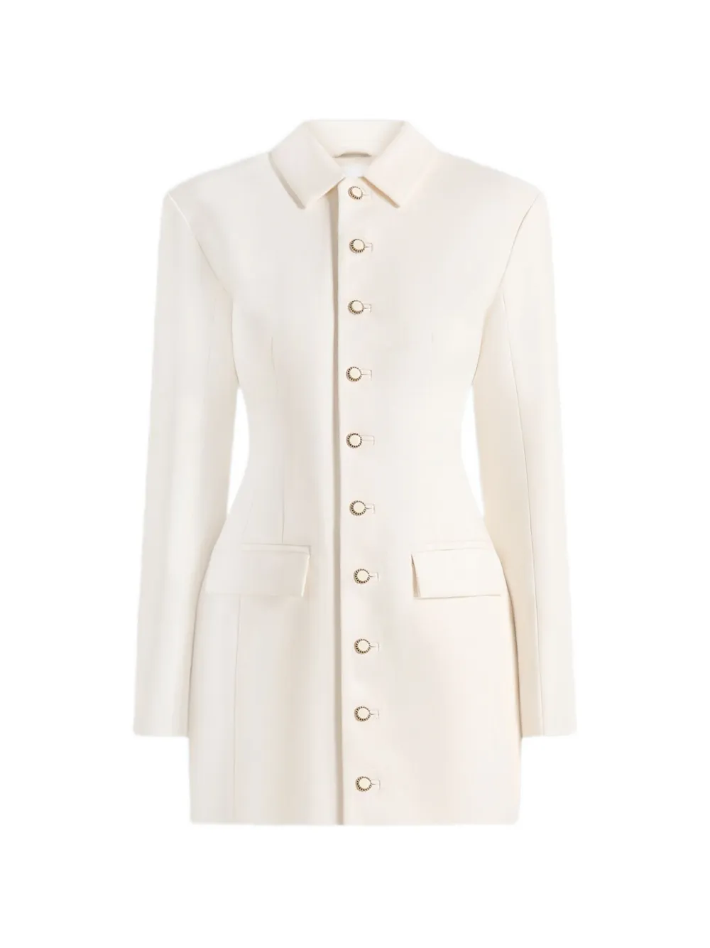 Manière De Voir Amelie button blazer dress - Toni neutri