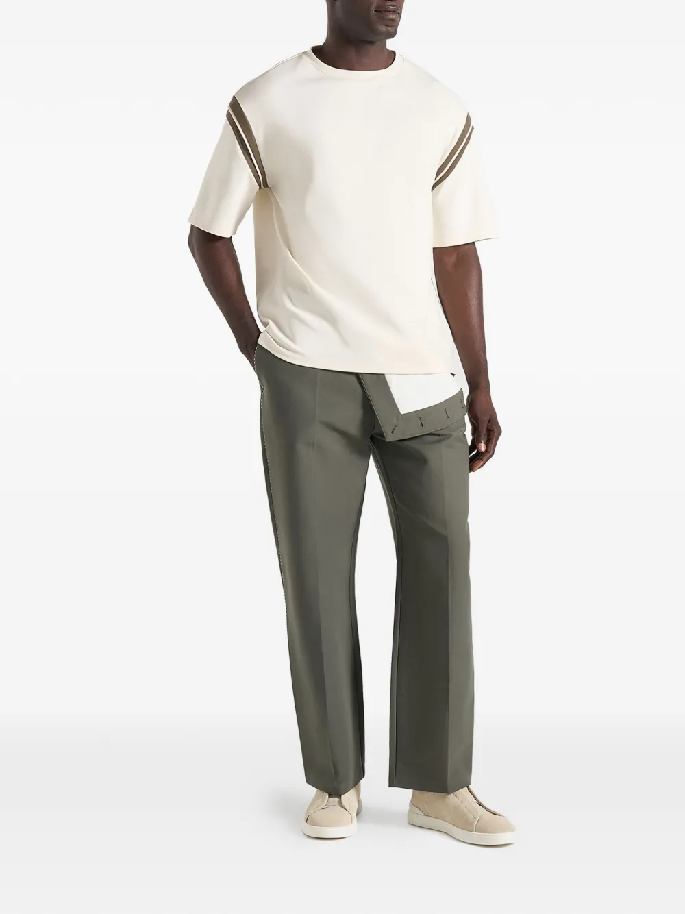 Georges Panelled Short-Sleeve T-Shirt
