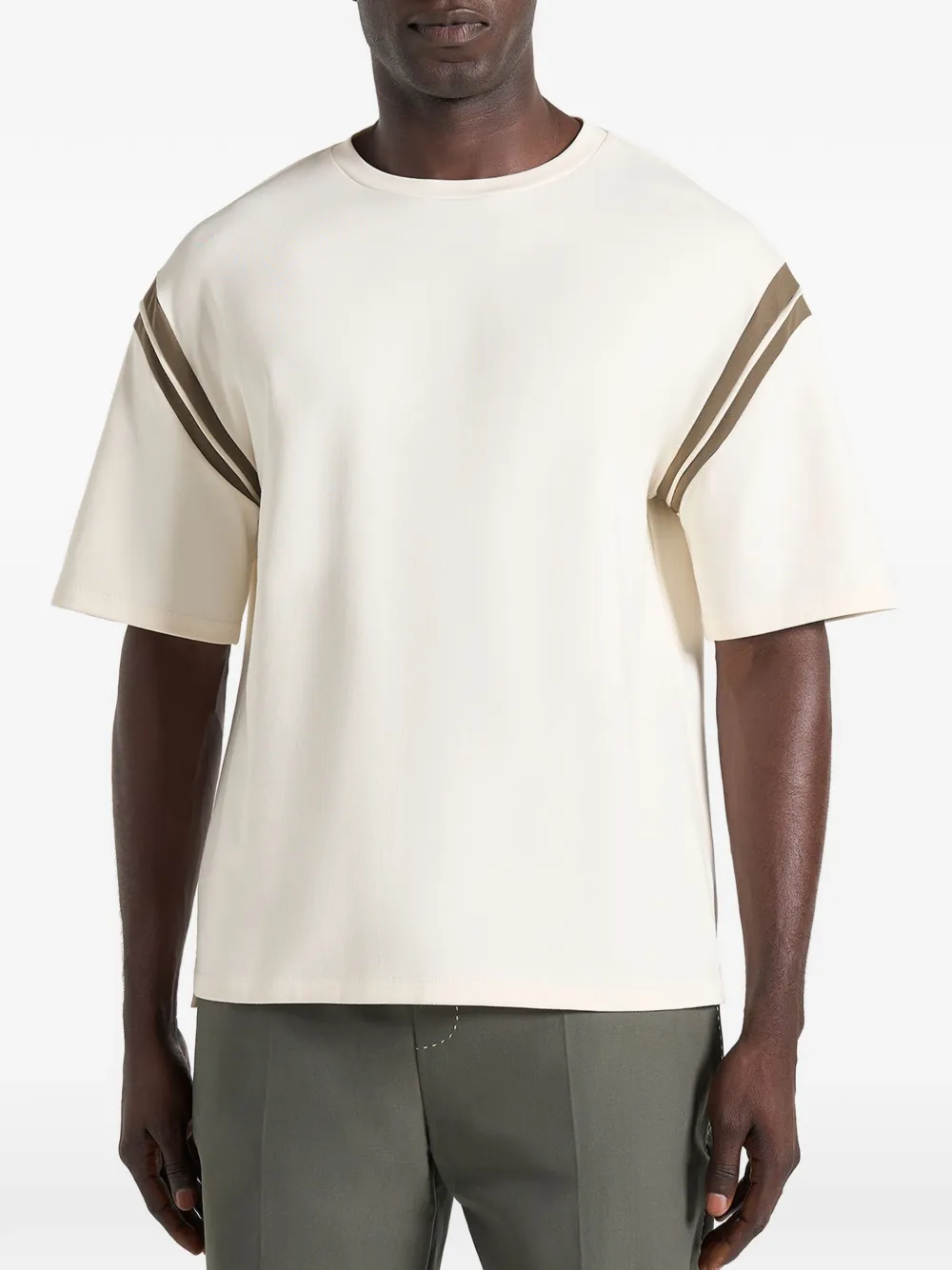 Manière De Voir Georges katoenen T-shirt Beige