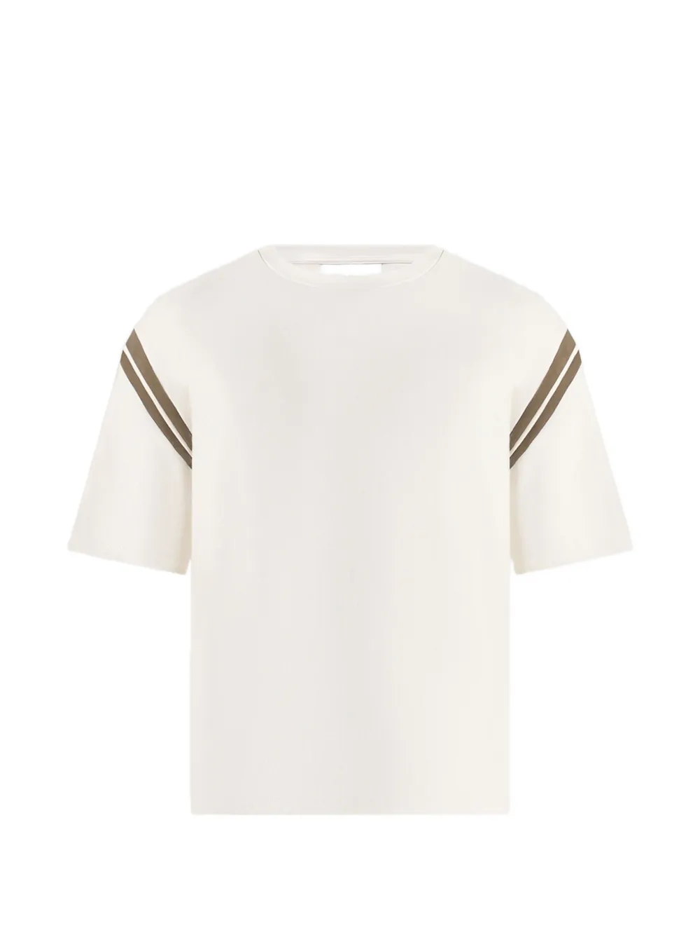 Manière De Voir Georges panelled short-sleeve T-shirt - Toni neutri
