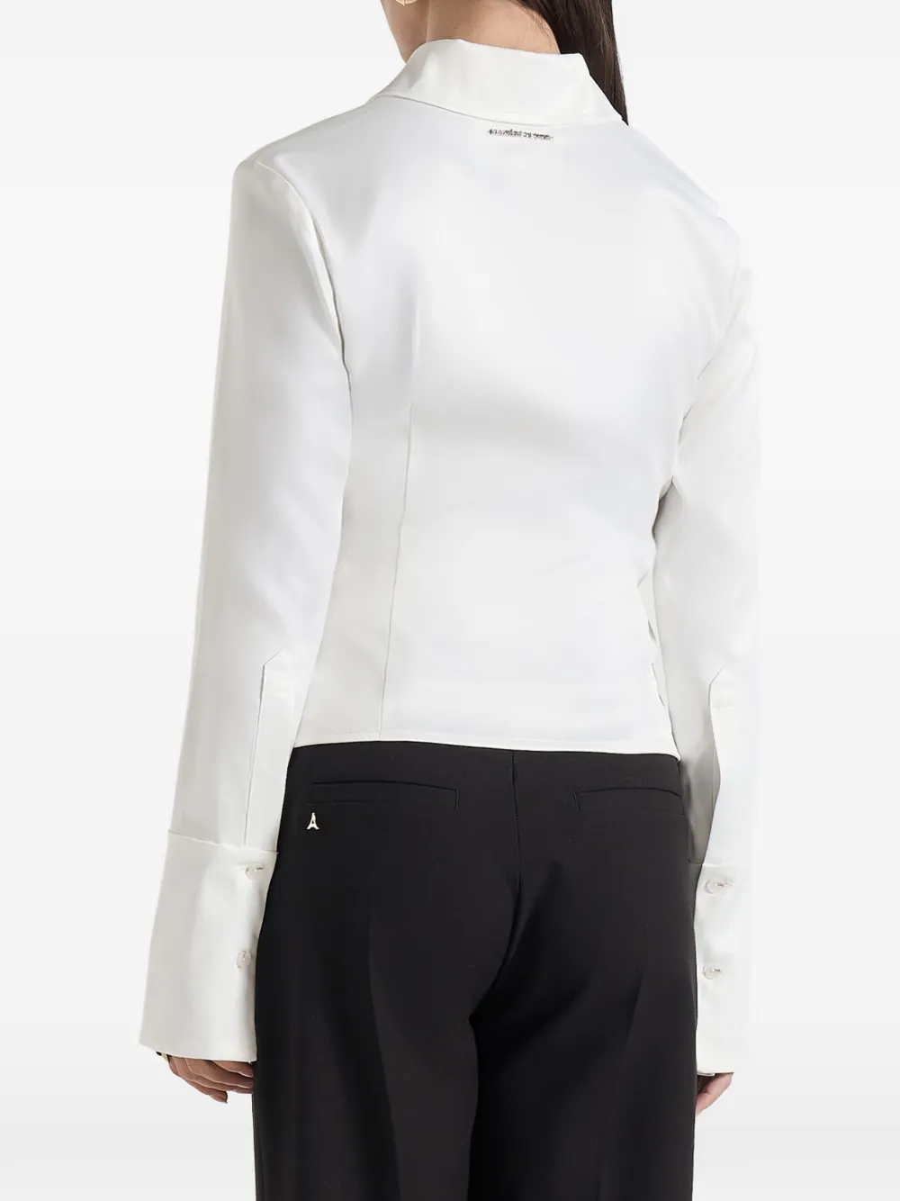 Manière De Voir Sonia getailleerde katoenen blouse Wit