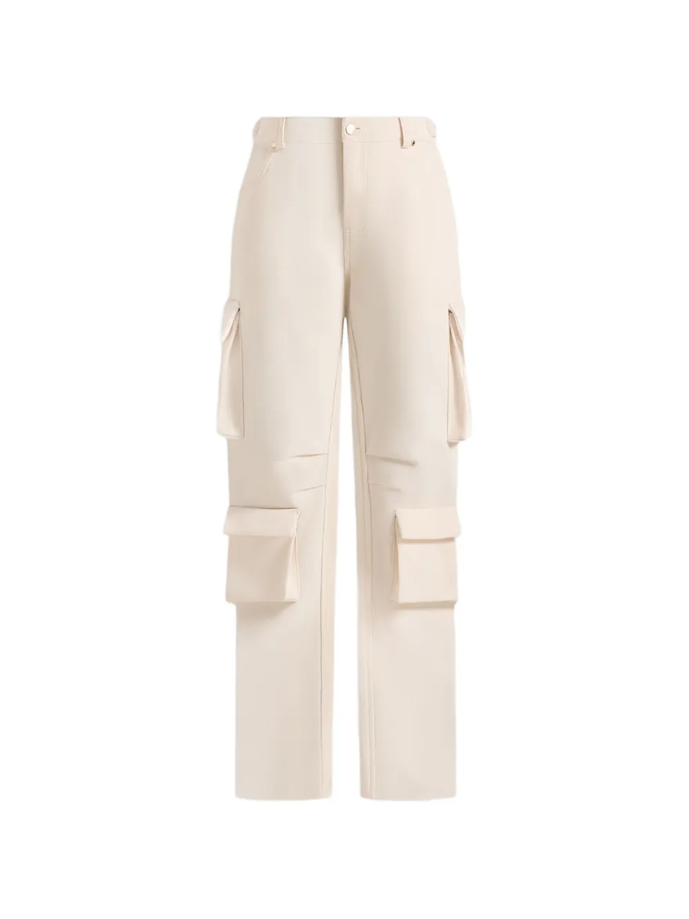 Manière De Voir Emilie cuff-zip flap-pocket trousers - Toni neutri