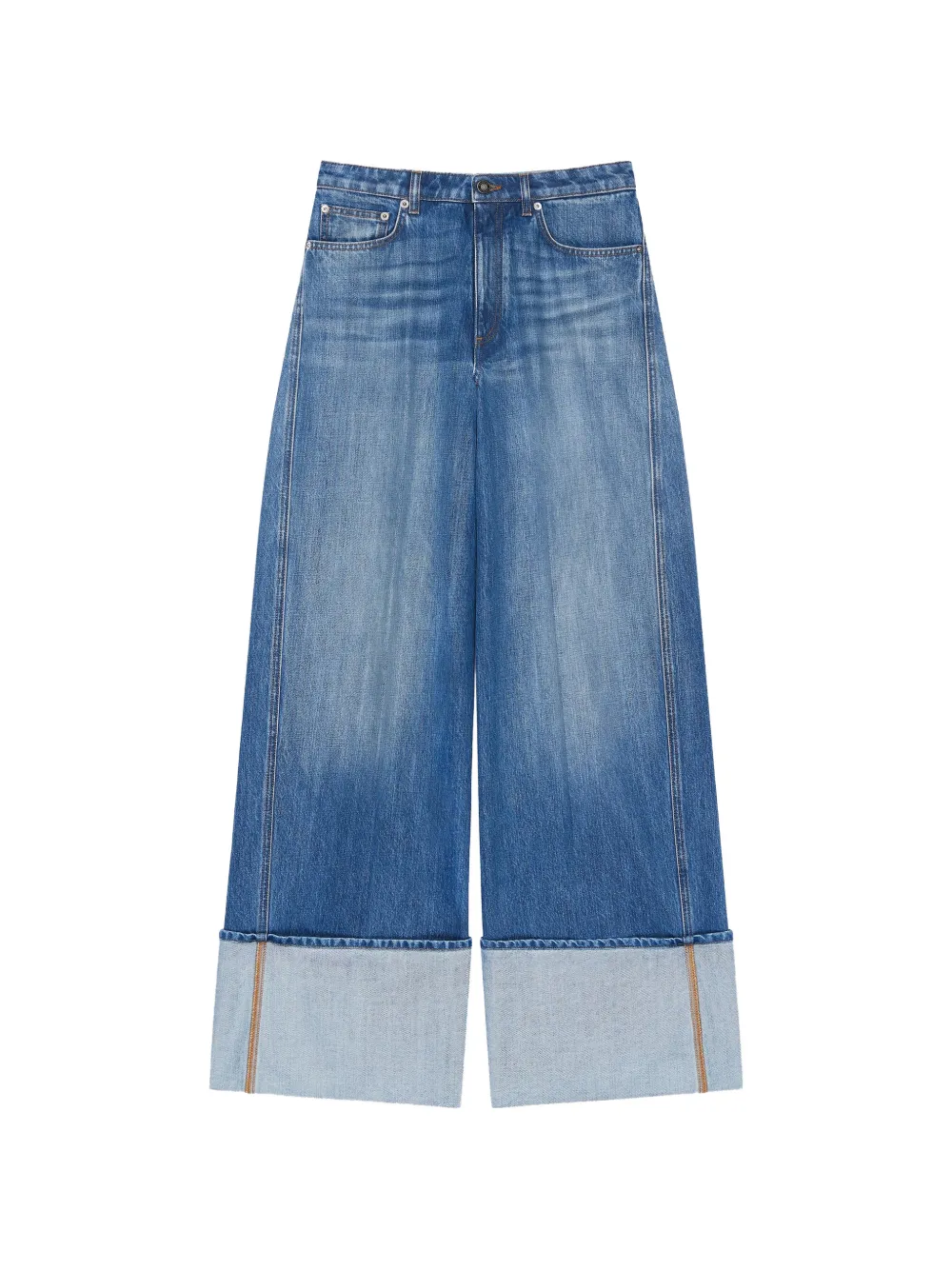 Givenchy turn-up cotton jeans - Blu