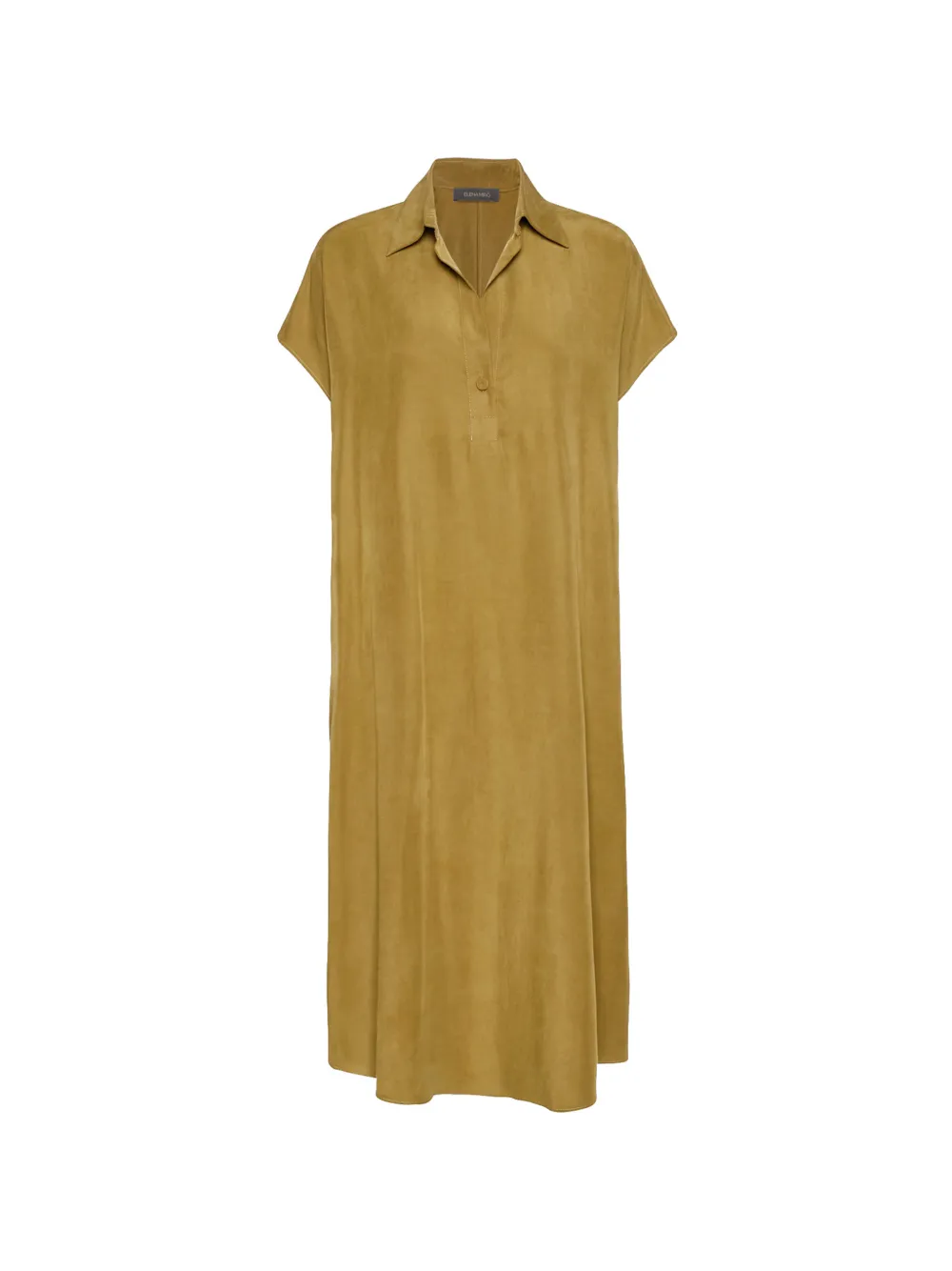 ELENA MIRO` button-up midi dress - Marrone