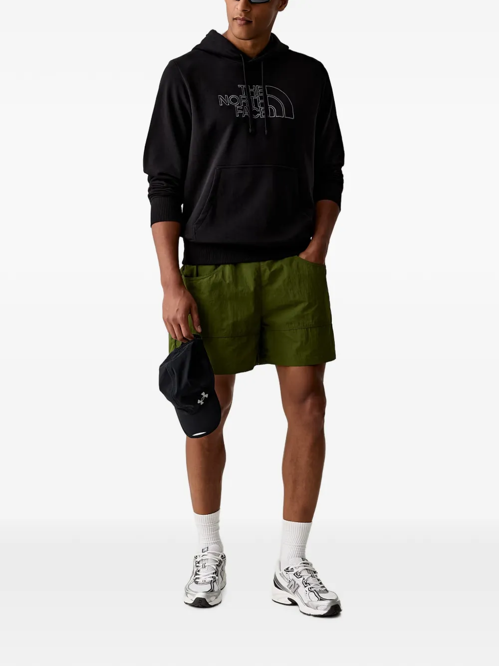 The North Face Drew Peak Light hoodie met geborduurd logo Zwart