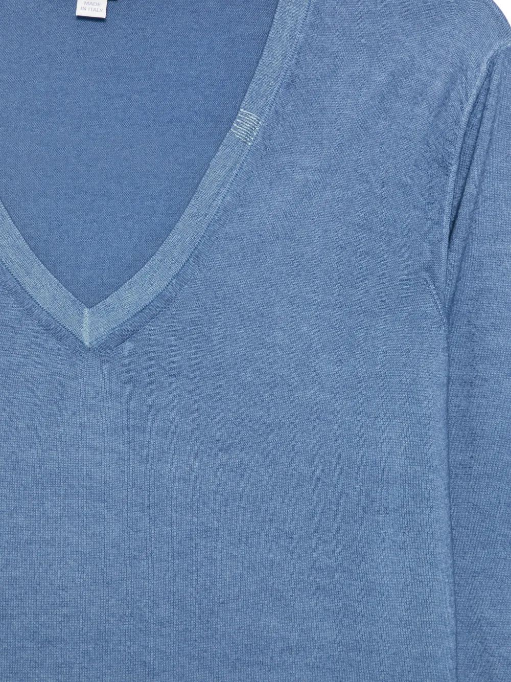  Malo V-neck Sweater - Blue 