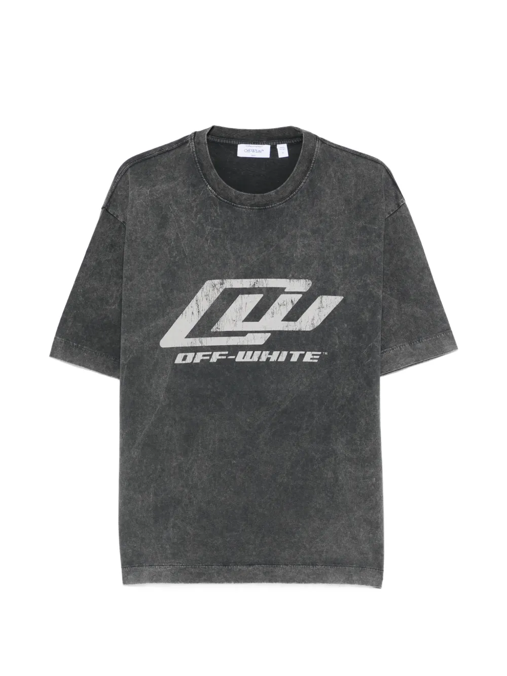 Off-White Racing logo graphic T-shirt - Schwarz