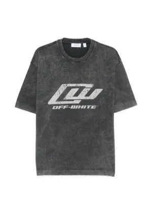 Off-White x Virgil Abloh ロゴ Tシャツ | ブラック | FARFETCH JP