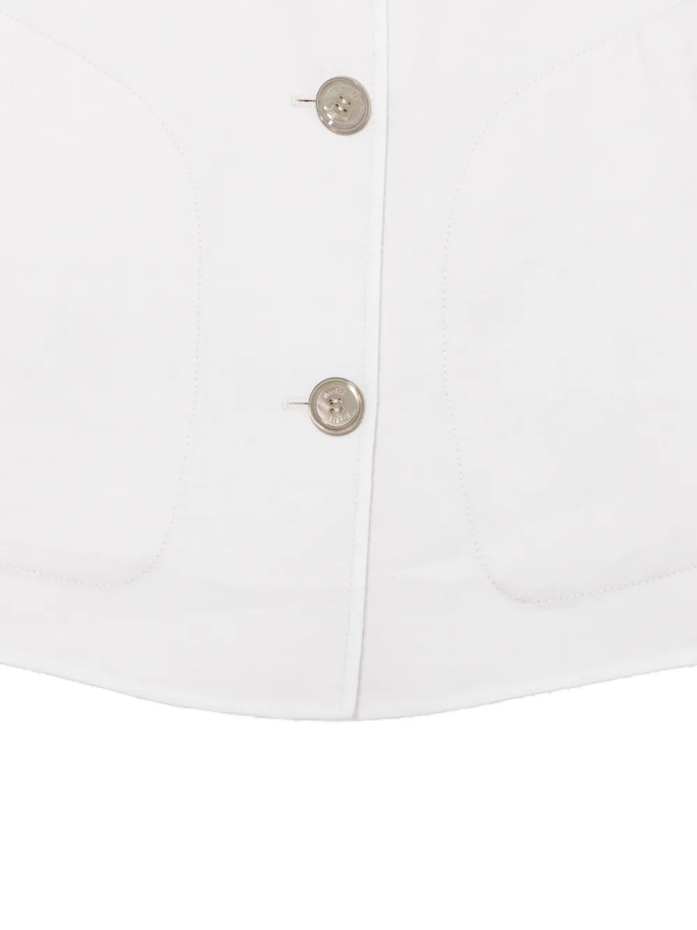  Moorer Buttoned Wool Jacket - White 