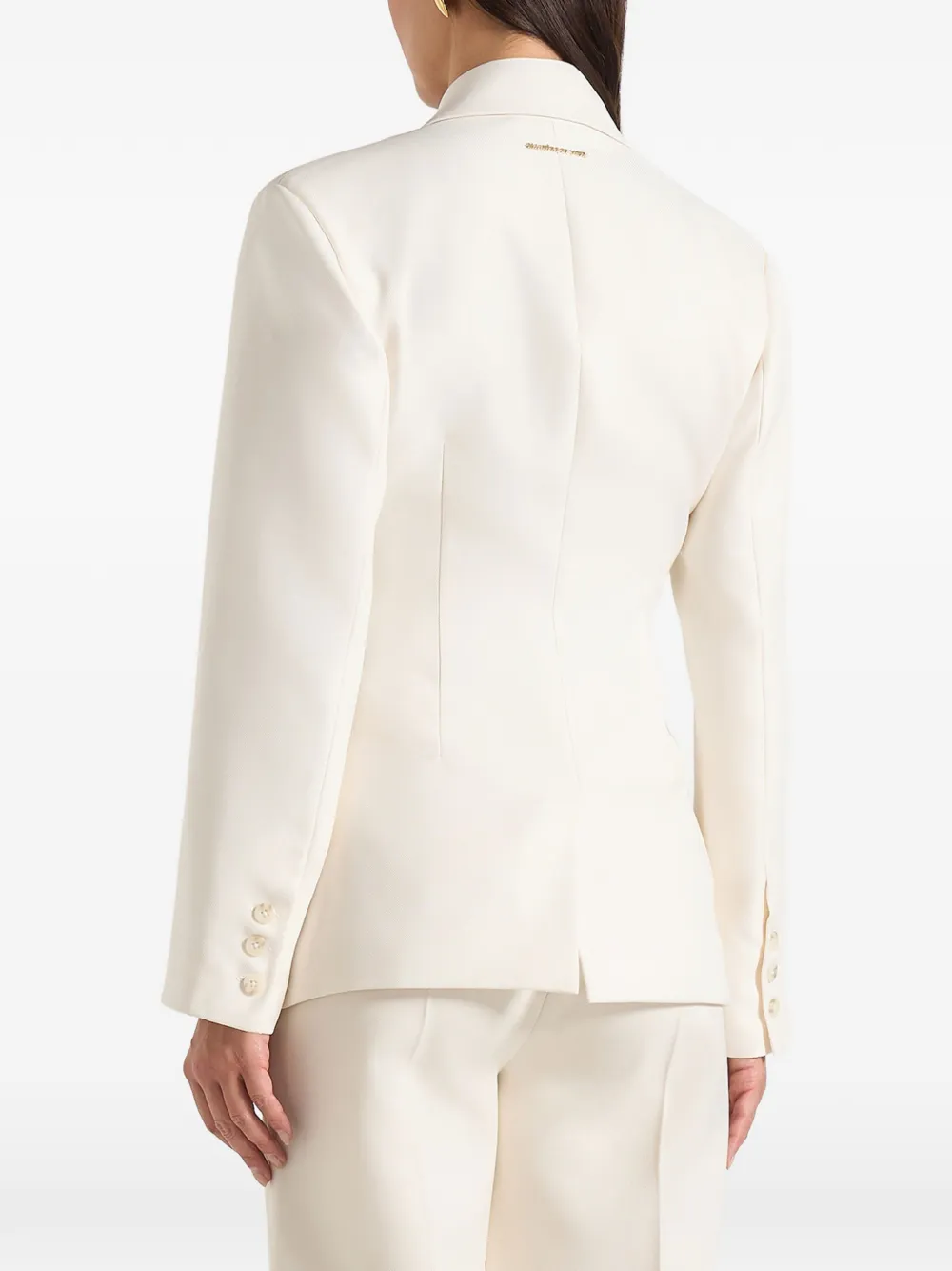  Manière De Voir Maia Double-breasted Marble-button Blazer - Neutrals 