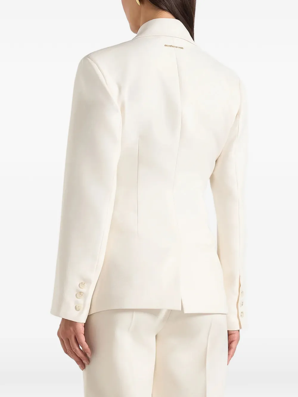Manière De Voir Maia in gebroken witte blazer met dubbele borst Beige