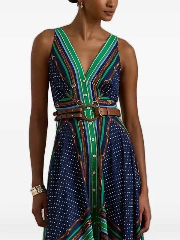 ralph lauren asymmetrical dress Lauren Ralph Lauren Bali Orange Silk Asymmetric Midi Halter Dress 8 10