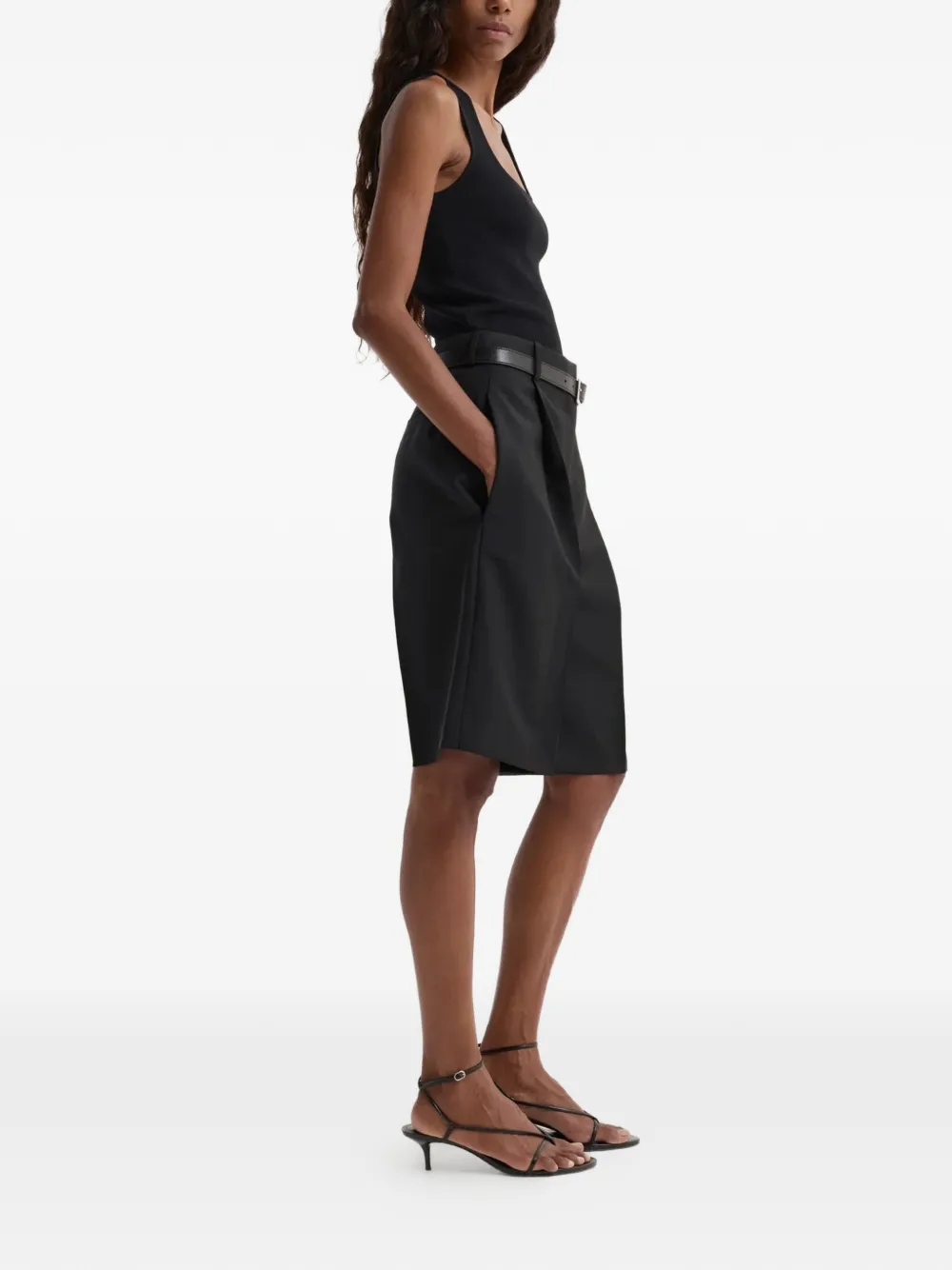 Róhe Gebreide bustier top Zwart