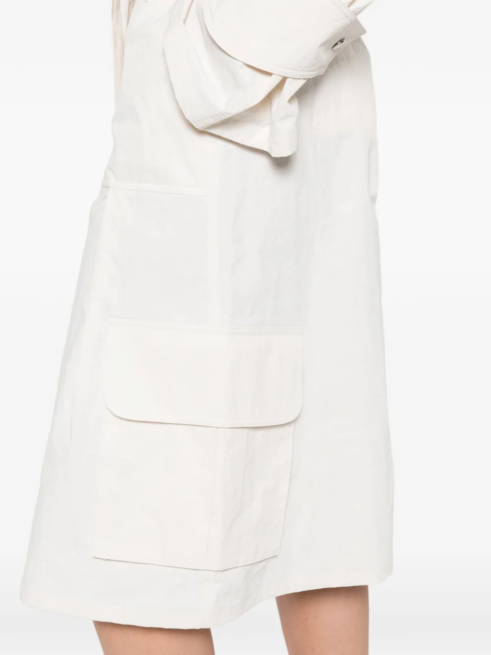 IRO Waffa cargo shorts met rits Beige