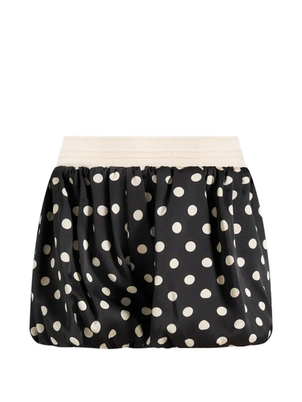 Manière De Voir Zoe polka-dot balloon shorts - Nero