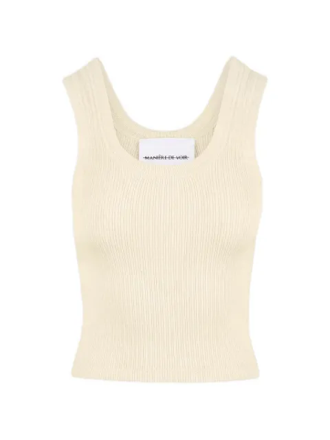 Manière De Voir Liane スクープネック タンクトップ