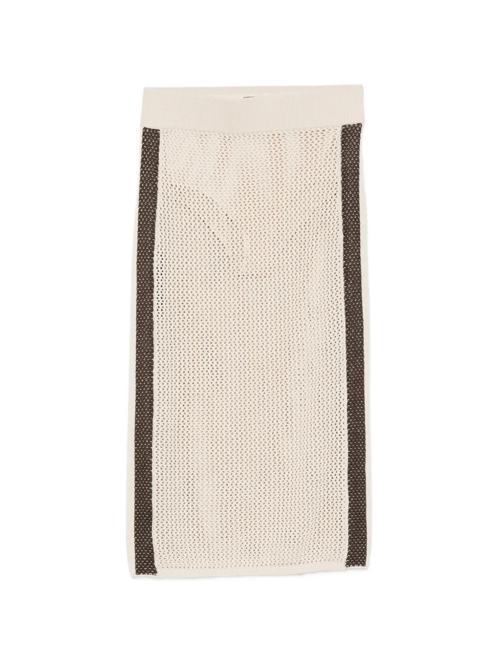 PINKO knitted striped skirt - Toni neutri