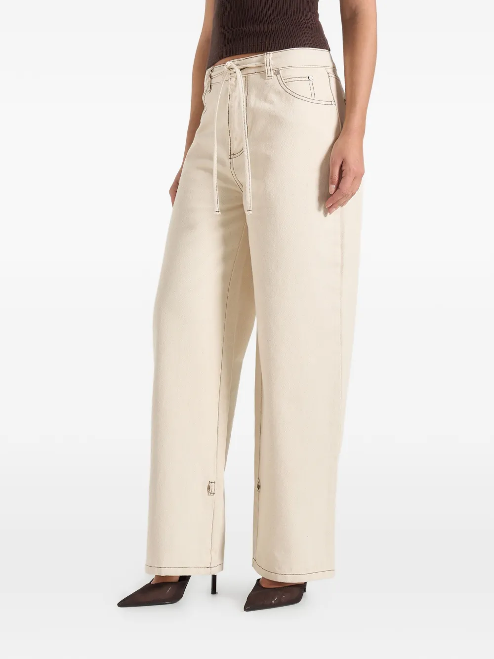 Faye Tie-Waist Jeans