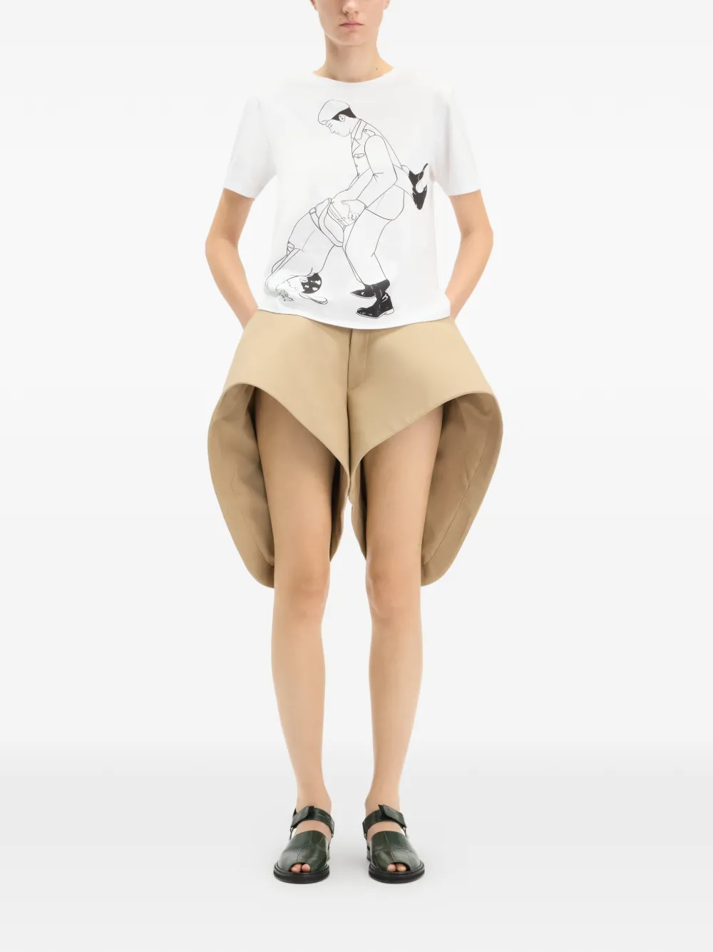  Jean Paul Gaultier Squared Printed T-shirt - White 