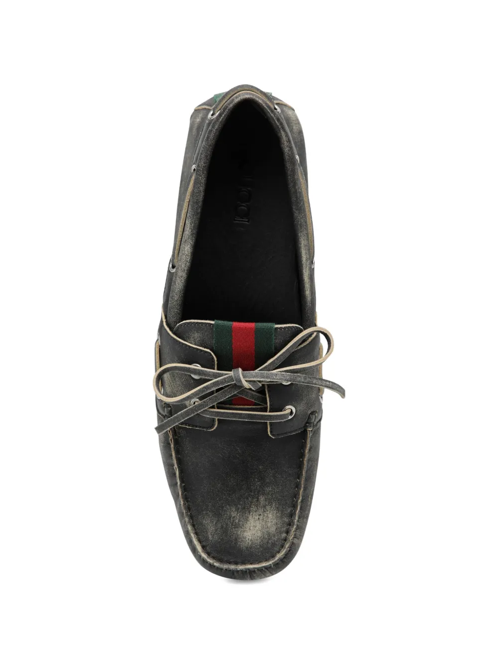 Gucci Gestreepte bootschoenen Zwart
