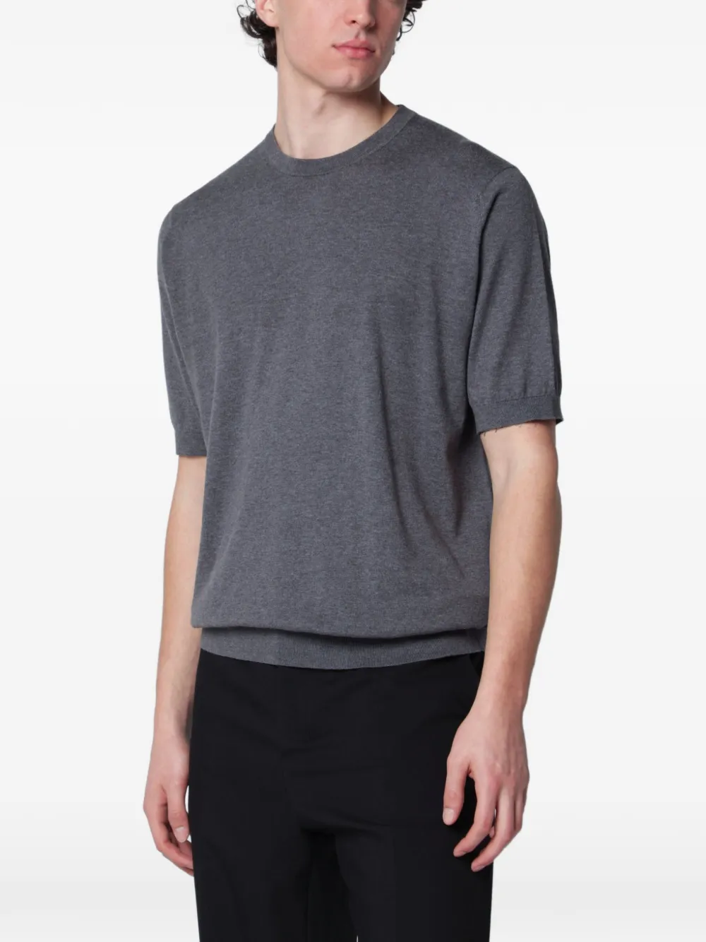 John Smedley Kempton short sleeve T-shirt - Grigio