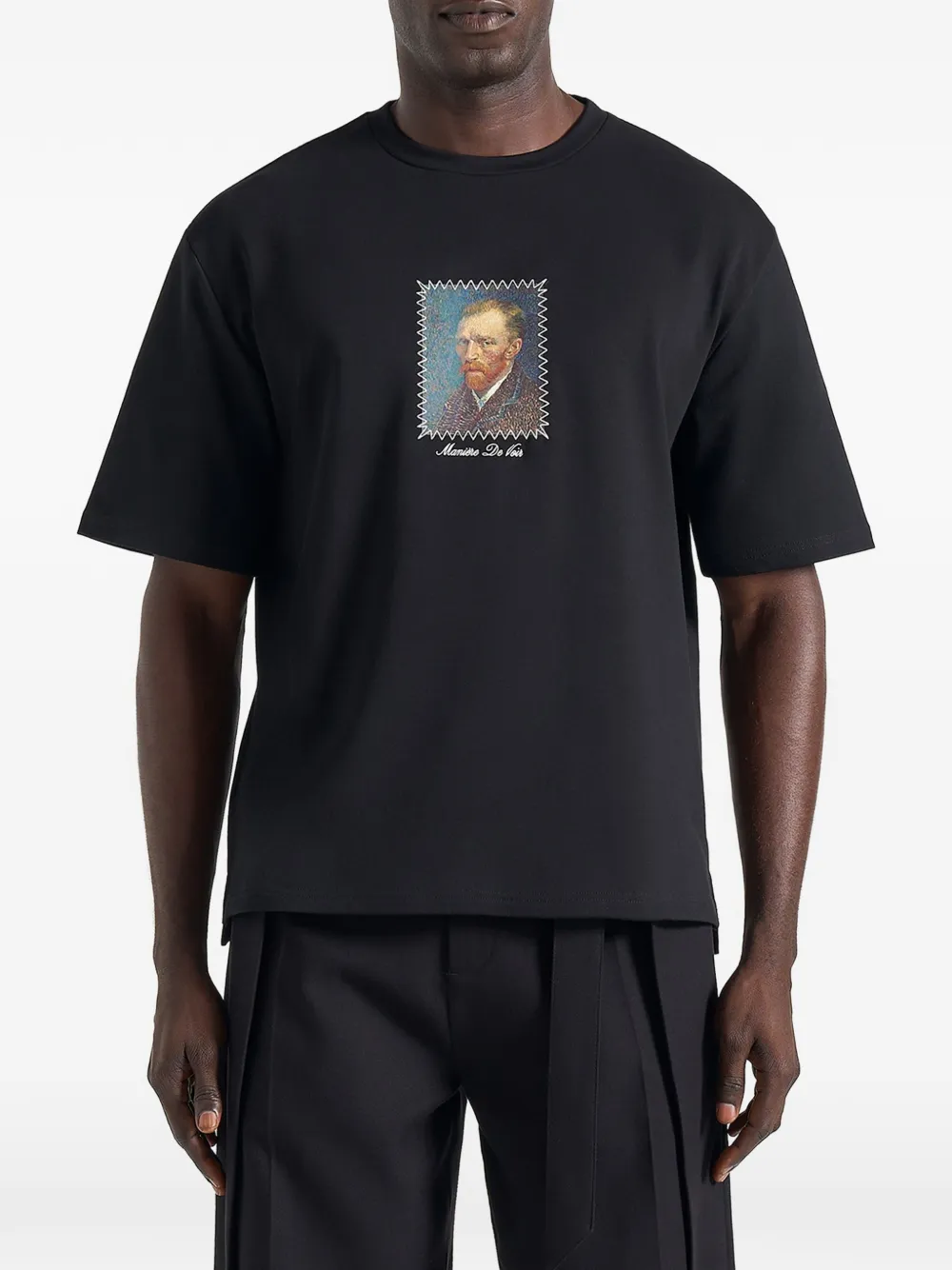 Manière De Voir Anders katoenen T-shirt Zwart