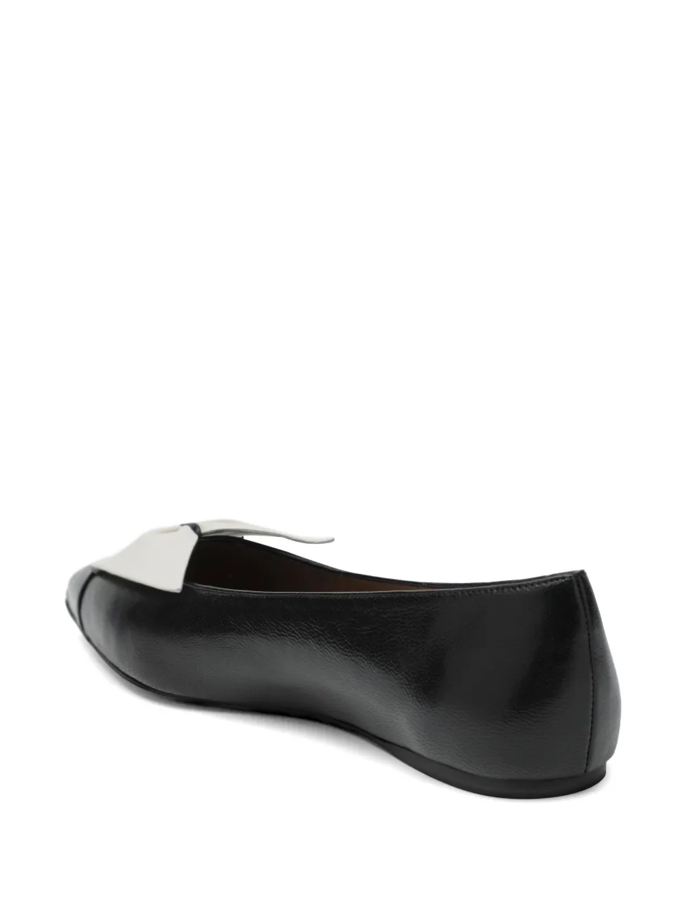 Ferragamo bow-detail pointed-toe ballet flats Zwart