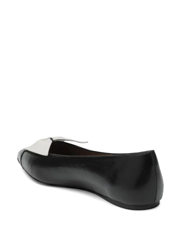 Ferragamo リボンディテール フラットシューズ | ブラック | FARFETCH JP