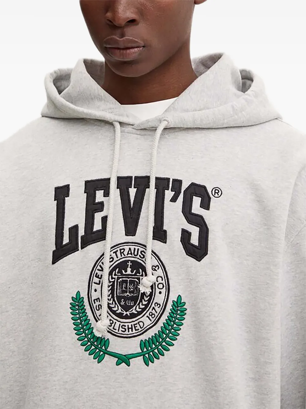 Levi's Hoodie met logo Grijs