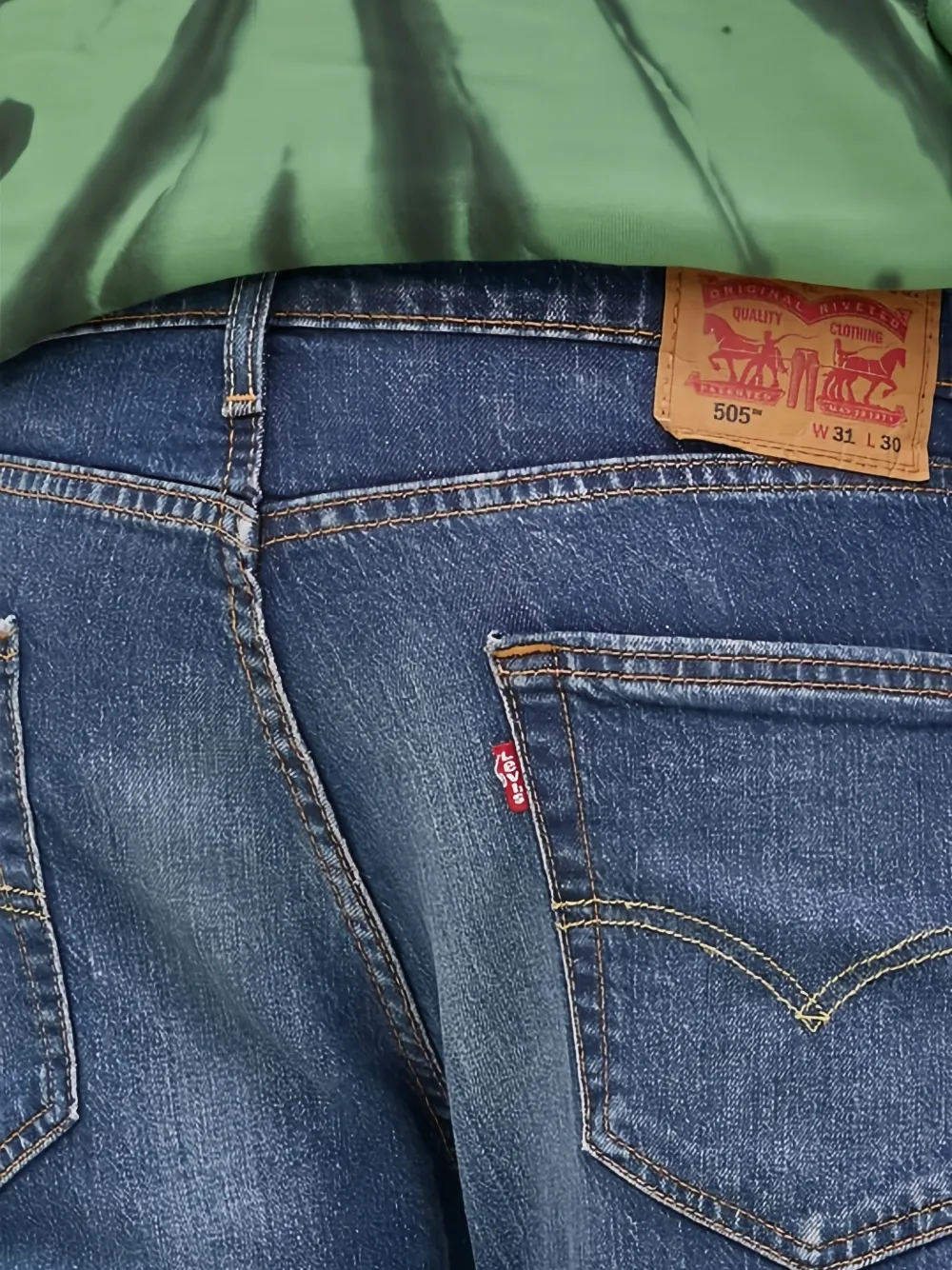 Levi's 505 denim jeans Blauw