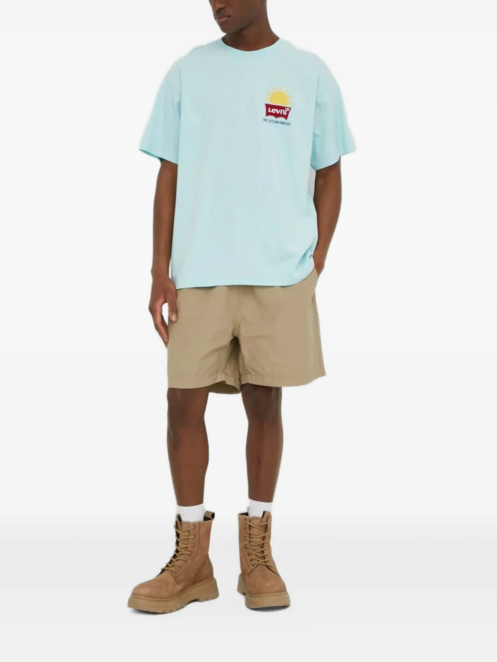 Levi's drawstring-waist shorts Beige