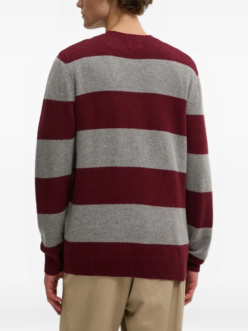 Levi's Original Housemark gestreepte trui met logo Rood