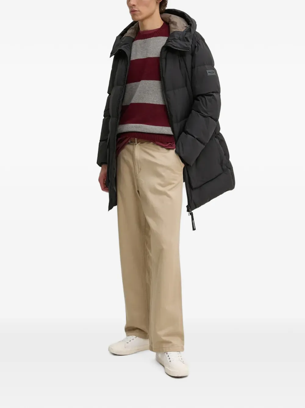 Levi's Original Housemark gestreepte trui met logo Rood