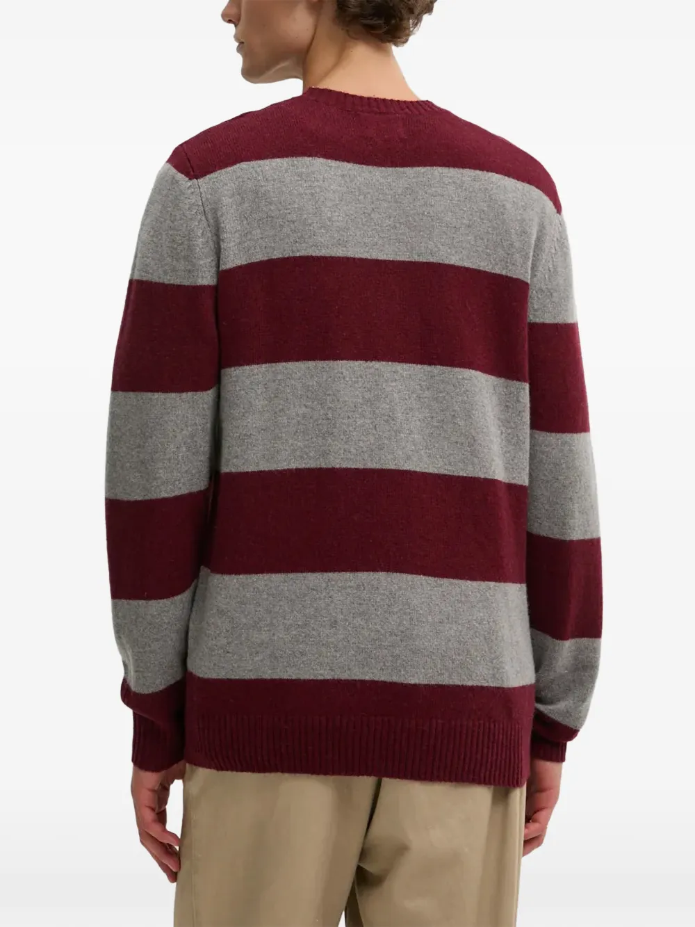 Levi's Original Housemark gestreepte trui met logo Rood