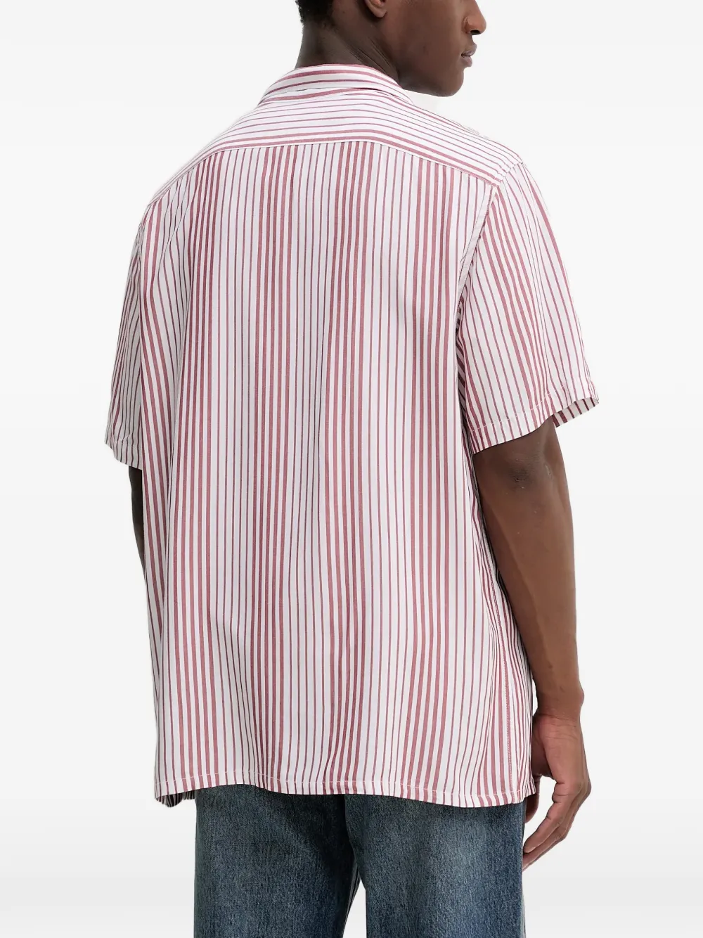 Levi's Classic Camper gestreept overhemd met zak Wit