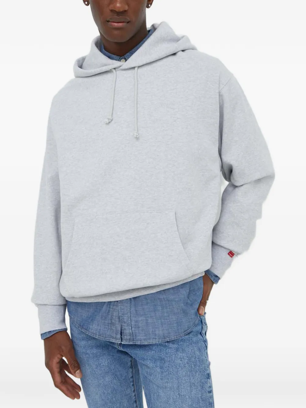 Levi's Authentic logo-embroidered hoodie - Grigio