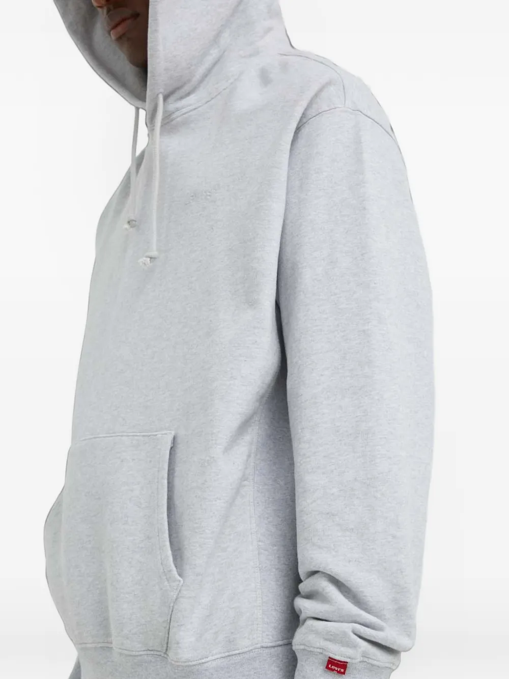 Levi's Authentic logo-embroidered hoodie Grijs