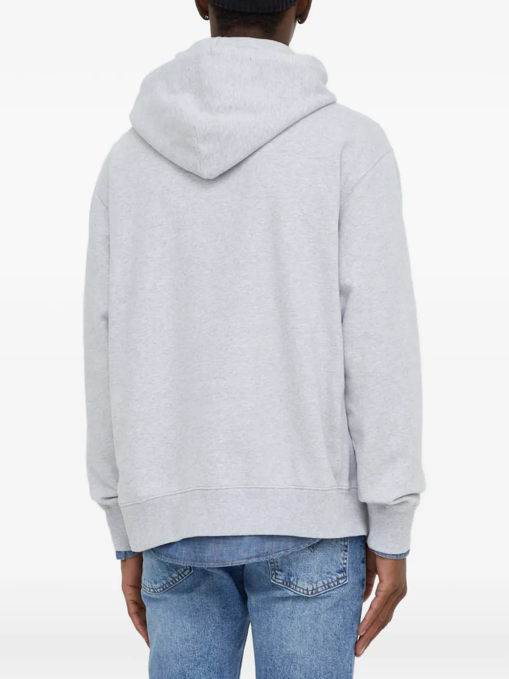Levi's Authentic logo-embroidered hoodie Grijs