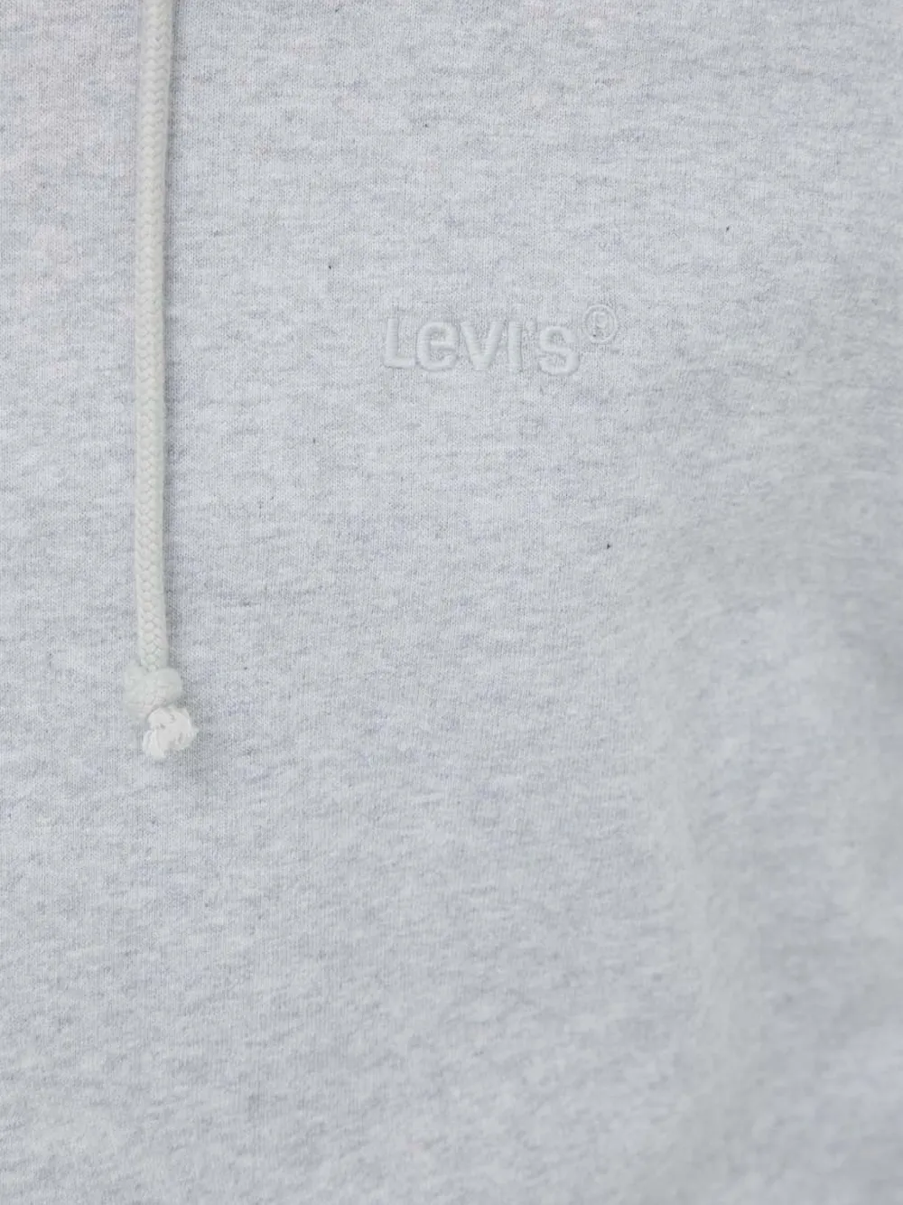 Levi's Authentic logo-embroidered hoodie Grijs