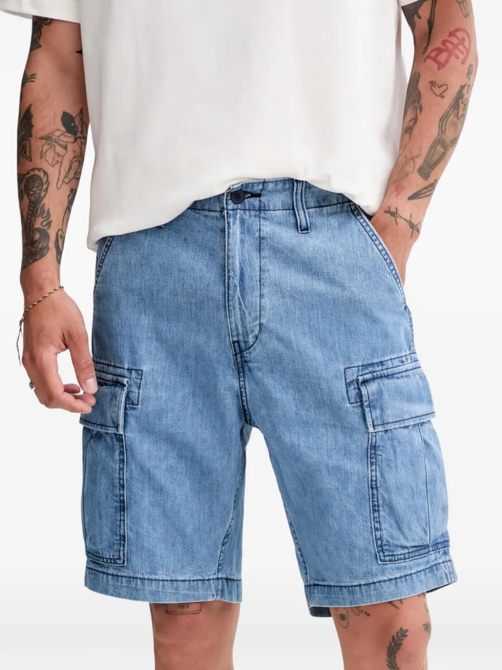 Levi's Carrier cargo shorts Blauw