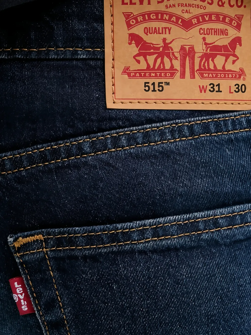 Levi's 515 slim-fit jeans met toelopende pijpen Blauw