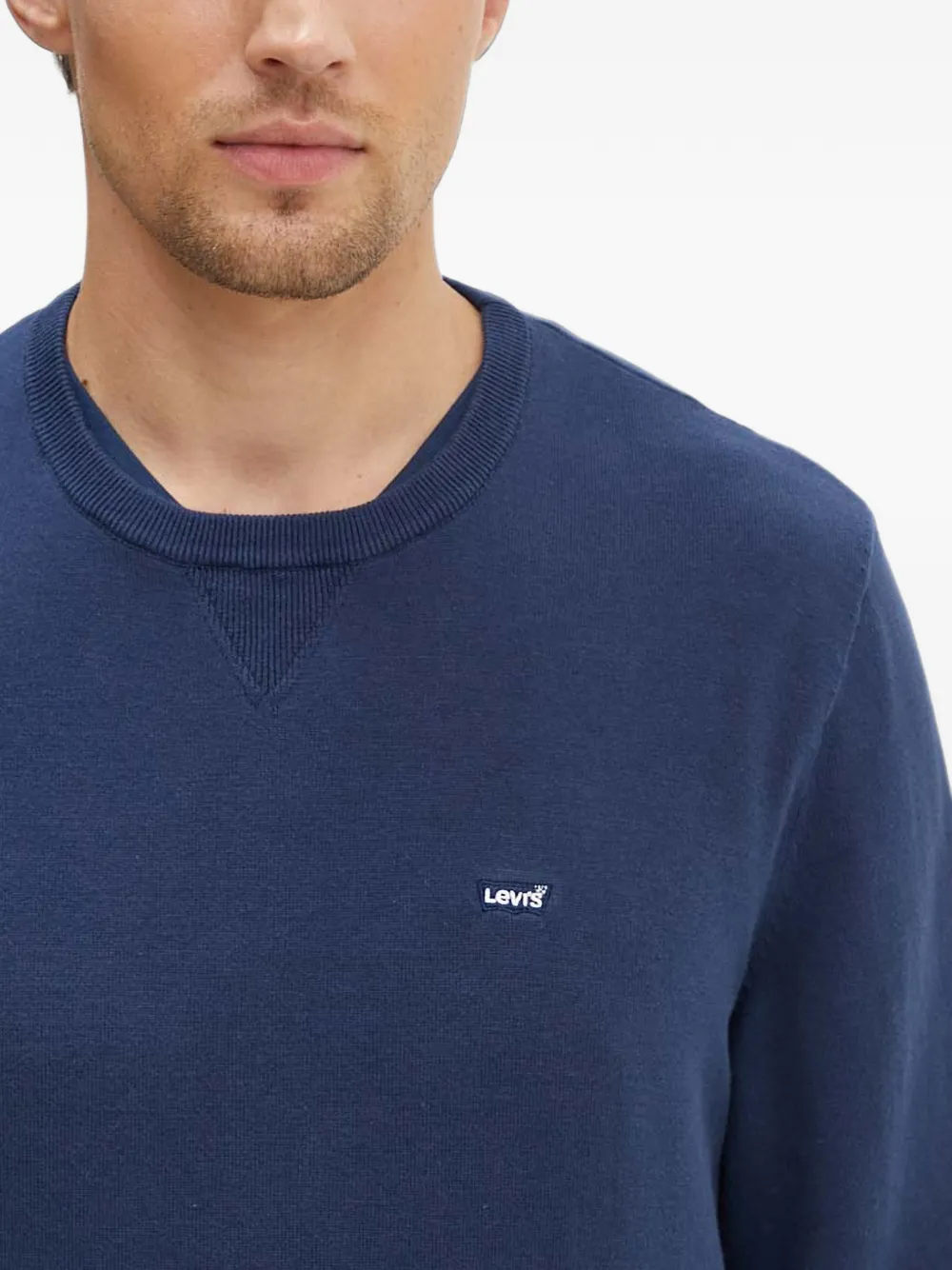 Levi's Housemark crew-neck top Blauw