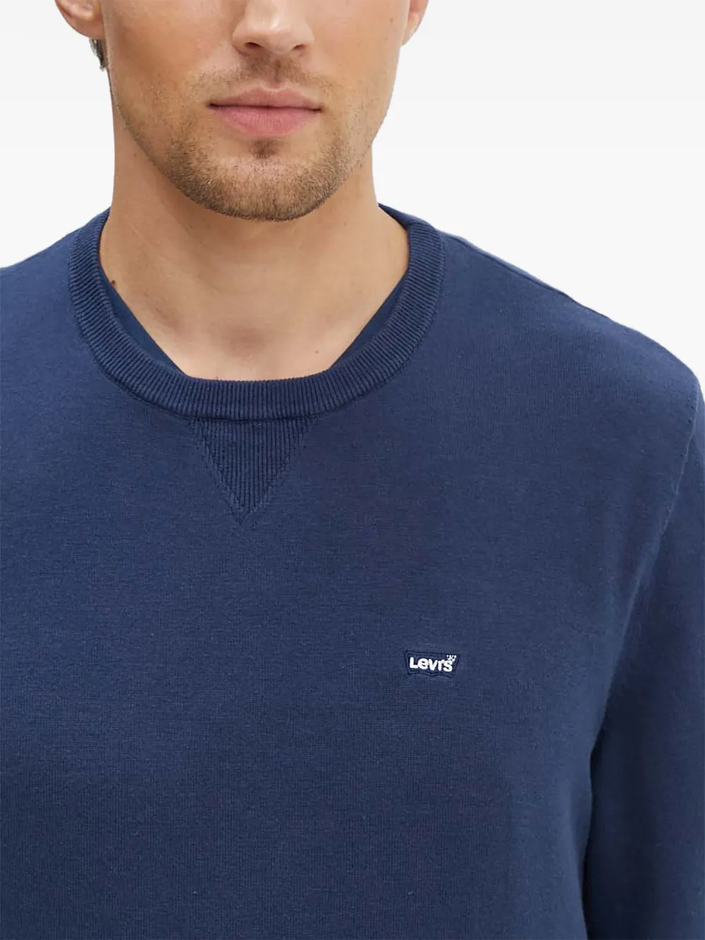 Levi's Housemark crew-neck top Blauw