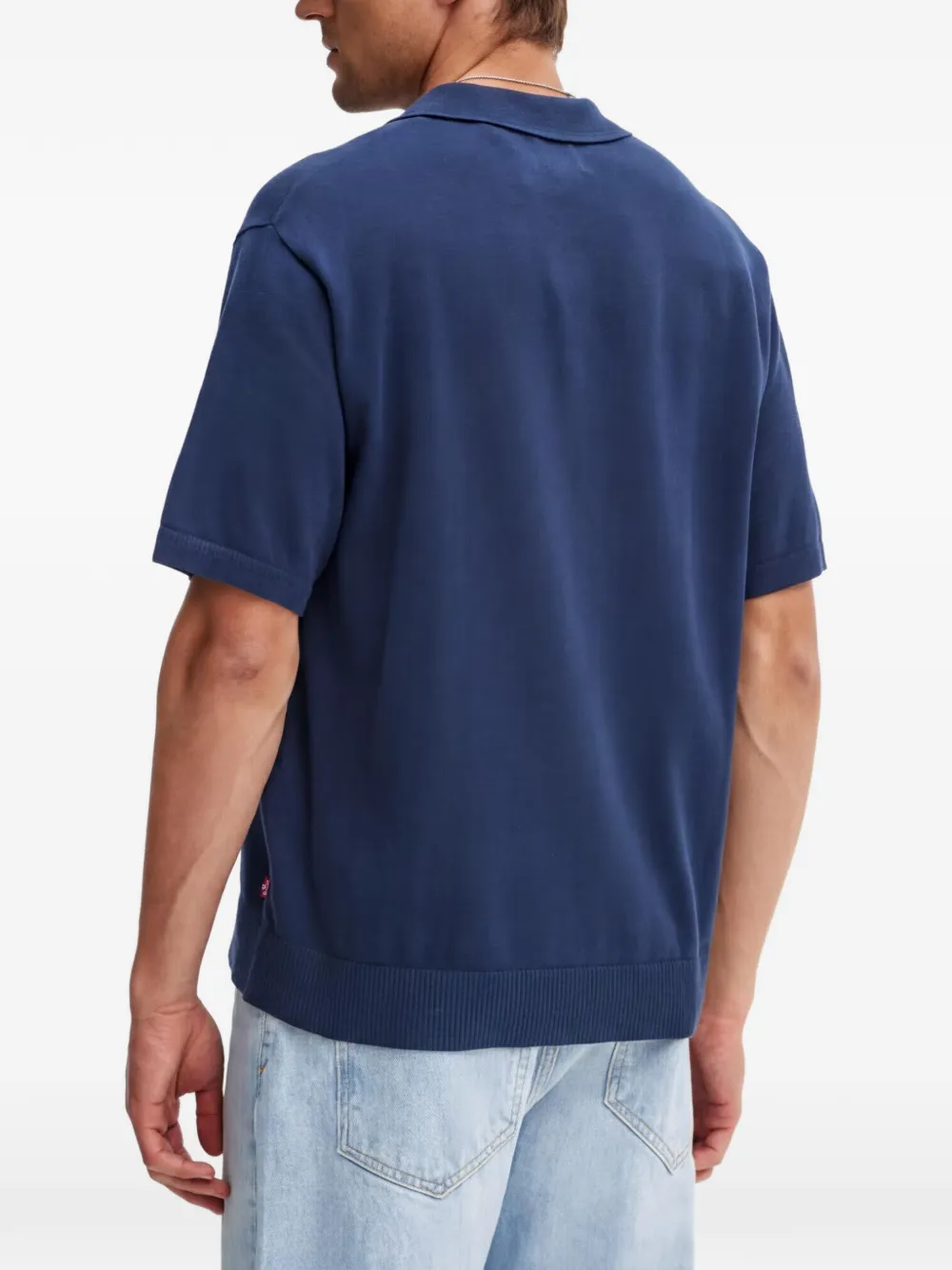 Levi's Poloshirt met knopen Blauw